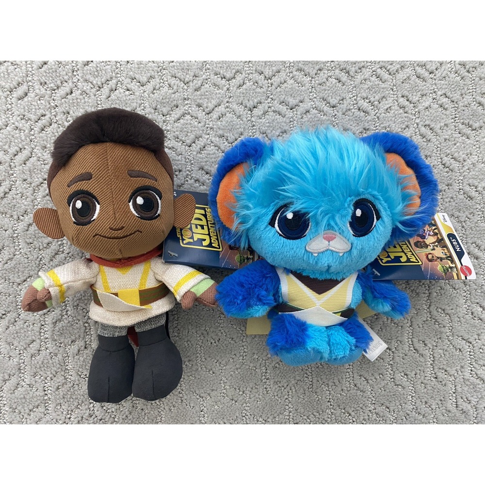 Disney STAR WARS Young Jedi Adventures KAI BRIGHTSTAR and NUBS Plush Toys